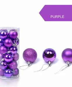 Online American Store Christmas Decorations 30mm Christmas Xmas Tree Ball Bauble Hanging Home Party Ornament Decor Packaging Christmas Merry Christmas Decoration