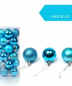 Online American Store Christmas Decorations 30mm Christmas Xmas Tree Ball Bauble Hanging Home Party Ornament Decor Packaging Christmas Merry Christmas Decoration