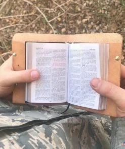 The American Store Handmade Leather Bible Cover | KJV Pocket Size Military Bible For Christian Gift Religious Bible Covers & Accessories