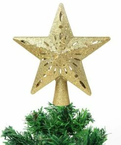 Nine Suns Store Christmas Decorations 3D Hollow Star Christmas Tree Top Rotatable LED Snowflake Projector Lights Enhance Holiday Atmosphere Decor
