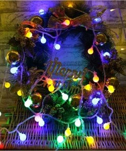 The American Store 3M 6M 10M Battery Waterproof Fairy Garland LED Ball Decorative String Lights For Christmas Tree Wedding Home Indoor Decoration