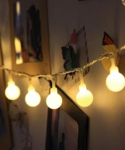 The American Store 3M 6M 10M Battery Waterproof Fairy Garland LED Ball Decorative String Lights For Christmas Tree Wedding Home Indoor Decoration