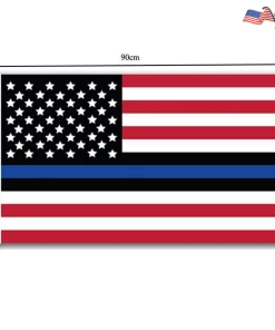 Onlineamericanstore American Flag 2017 New Arrival High Quality Red And White Stripe Flag | Thin Blue Line American Police Flag Lives 3x5 Foot Metal Grommets
