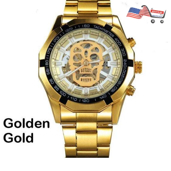 Onlineamericanstore Skeleton Steampunk Auto Mechanical Mens Watch - Best Fathers Day Gift, Husband Gift, Boyfriend Gift, Anniversary Gift, Free Shipping Halloween Jewelry 3 Onlineamericanstore Skeleton Steampunk Auto Mechanical Mens Watch - Best Fathers Day Gift, Husband Gift, Boyfriend Gift, Anniversary Gift, Free Shipping Halloween Jewelry