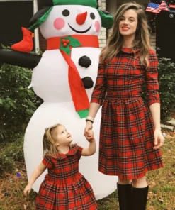 The American Store Ruiyige 2018 Autumn Women Christmas Dresses Casual Snowman Snowflake Long Sleeves Elastic Tunic Santa Mini Robe Vestido De Festa