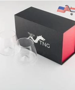 The American Store Casual Glasses TNG Handcrafted Whiskey Glass, Set Of 2 - Prime Lead-Free Ultra Clarity Glass - Perfect For Drinking Bourbon Or Scotch - Deluxe Gift Box. 9 The American Store Casual Glasses TNG Handcrafted Whiskey Glass, Set Of 2 - Prime Lead-Free Ultra Clarity Glass - Perfect For Drinking Bourbon Or Scotch - Deluxe Gift Box.