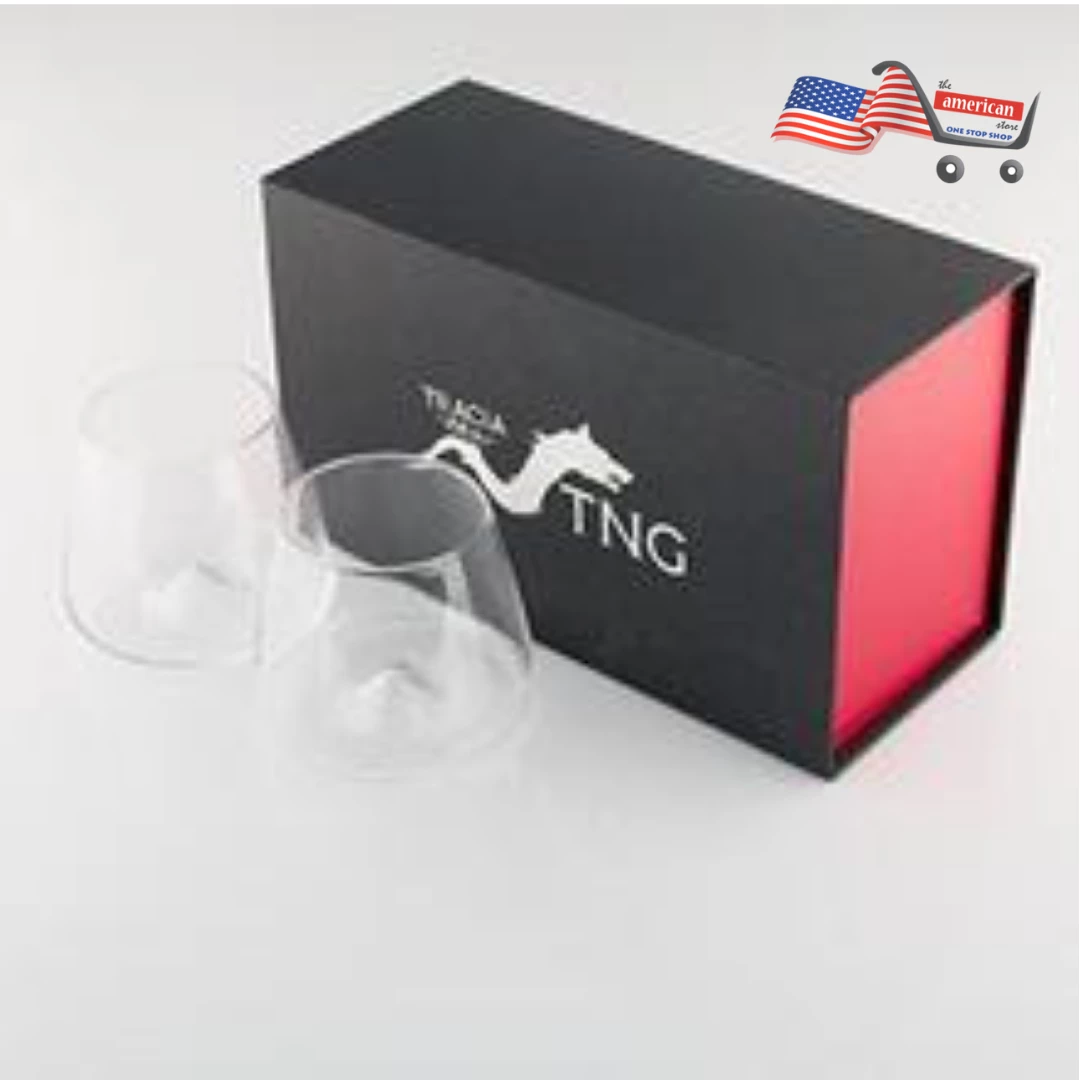 The American Store Casual Glasses TNG Handcrafted Whiskey Glass, Set Of 2 - Prime Lead-Free Ultra Clarity Glass - Perfect For Drinking Bourbon Or Scotch - Deluxe Gift Box. 6 The American Store Casual Glasses TNG Handcrafted Whiskey Glass, Set Of 2 - Prime Lead-Free Ultra Clarity Glass - Perfect For Drinking Bourbon Or Scotch - Deluxe Gift Box.