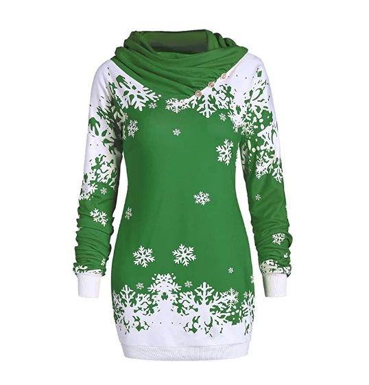 TONSEE Store Christmas Women Clothing 2018 Christmas Sweatshirt Women New Fashions Santa Claus Snowflake Skew Neck Autumn Causal Long Pullover Sweatshirts Clothes 5 TONSEE Store Christmas Women Clothing 2018 Christmas Sweatshirt Women New Fashions Santa Claus Snowflake Skew Neck Autumn Causal Long Pullover Sweatshirts Clothes