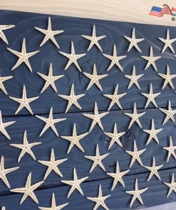 The American Store Starfish American Wooden Wall Flag - American Flag 4th Of July