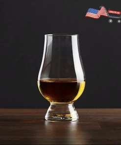 The American Store Glencairn Crystal Whiskey Glass - Set Of 2 10.5 Oz Scotch Glasses. Premium Bourbon Rocks Glass Shaped For Improving Tasting And Aroma Of Spirits