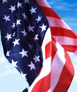 Onlineamericanstore 3x5 FT American Flag U.S.A US 4th Of July Decorations Strips&Stars Polyester 5 PCS