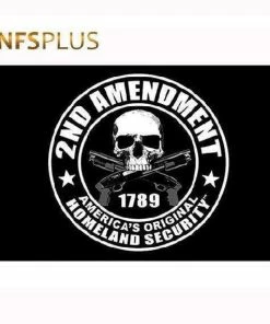 NFS PLUS Grandio Store 3x5 Ft American Flag USA US United States 90x150cm Polyester Black Custom Garden 2nd Amendment Home Decorative Flags And Banners Military Clothing & Accessories