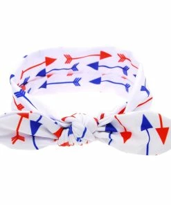 Sweetest Boutique 4 Pcs/lot , 4th Of July Knotted Headwraps, Independence Day Top Knot Headband