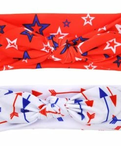 Sweetest Boutique 4 Pcs/lot , 4th Of July Knotted Headwraps, Independence Day Top Knot Headband 11 Sweetest Boutique 4 Pcs/lot , 4th Of July Knotted Headwraps, Independence Day Top Knot Headband