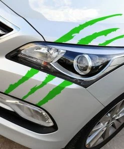 Yicare Store 40cmX12cm Funny Car Sticker Reflective Monster Scratch Stripe Claw Marks Car Auto Headlight Decoration Vinyl Decal Car Stickers