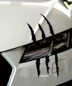 Yicare Store 40cmX12cm Funny Car Sticker Reflective Monster Scratch Stripe Claw Marks Car Auto Headlight Decoration Vinyl Decal Car Stickers