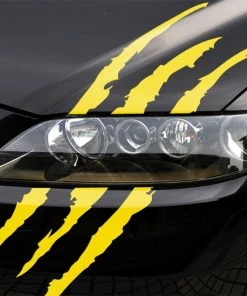 Yicare Store 40cmX12cm Funny Car Sticker Reflective Monster Scratch Stripe Claw Marks Car Auto Headlight Decoration Vinyl Decal Car Stickers