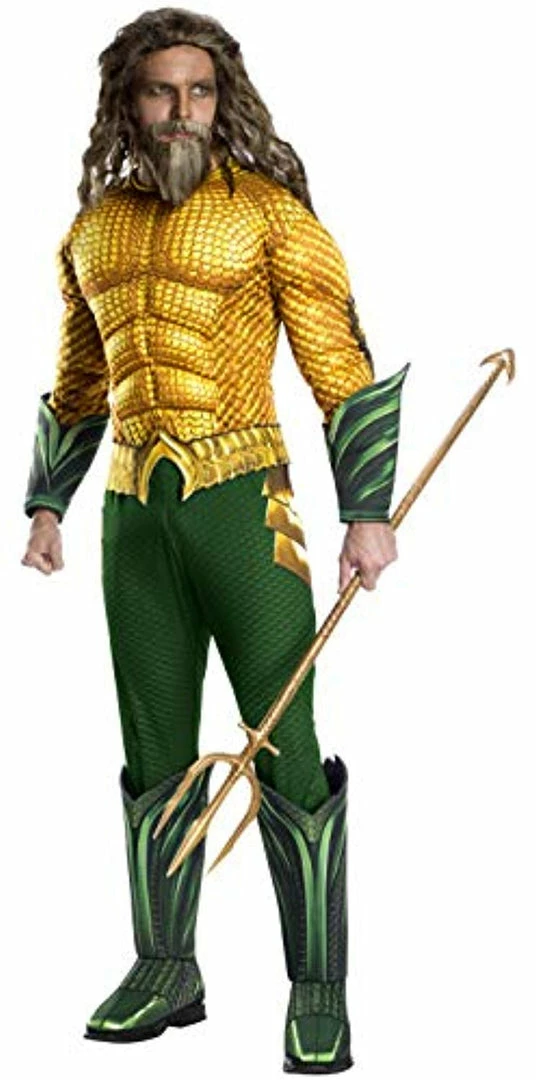 The American Store Rubie's Men's Standard Movie Adult Aquaman Deluxe Costume, As Shown Superheroes Mens Costumes 3 The American Store Rubie's Men's Standard Movie Adult Aquaman Deluxe Costume, As Shown Superheroes Mens Costumes
