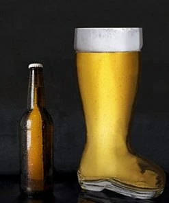 2 Liter Beer Boot Glass Set - Oktoberfest Beer Boots - Set Of 2 - MyGift