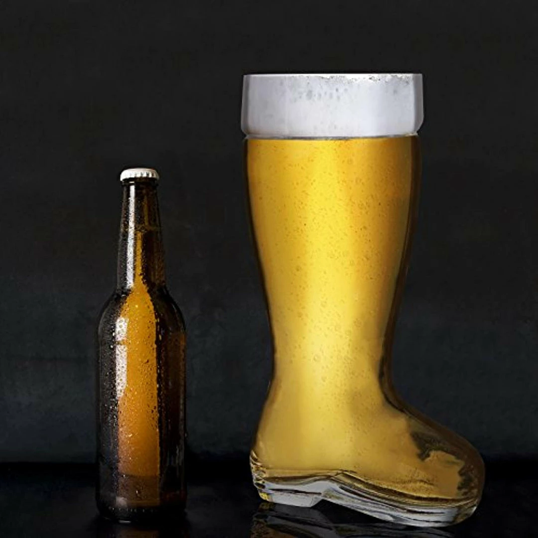 2 Liter Beer Boot Glass Set - Oktoberfest Beer Boots - Set Of 2 - MyGift 4 2 Liter Beer Boot Glass Set - Oktoberfest Beer Boots - Set Of 2 - MyGift