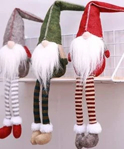 Onlineamericanstore Christmas & New Year Party Decoration Sitting Long-legged Elf Christmas Snowman Decorations