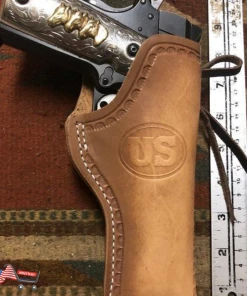Onlineamericanstore Fits: Colt Model 1911 Leather Western Open Top Holster | Springfield Ruger RIA Taurus 45