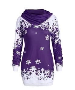 TONSEE Store Christmas Women Clothing 2018 Christmas Sweatshirt Women New Fashions Santa Claus Snowflake Skew Neck Autumn Causal Long Pullover Sweatshirts Clothes 12 TONSEE Store Christmas Women Clothing 2018 Christmas Sweatshirt Women New Fashions Santa Claus Snowflake Skew Neck Autumn Causal Long Pullover Sweatshirts Clothes
