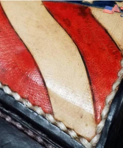 Onlineamericanstore Military Clothing & Accessories Custom Leather Holster With American Flag Theme For Full Size Glock