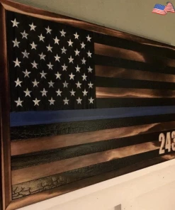 The American Store Concealment Flags Custom Handmade Shou Sugi Ban Style American Flags