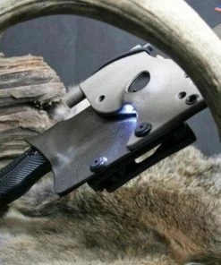 The American Store Schrade Knife - Kydex Sheath | Night Stalker | Firestarter And Button Light Military Clothing & Accessories