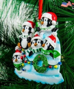 Onlineamericanstore Christmas Ornaments Personalized Pole Family Christmas Ornament For Tree Decoration | The American Store