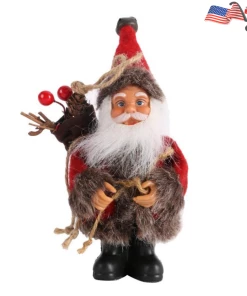 The American Store Xmas Happy Year Gift - Cute Santa Claus Doll Toy For Christmas Tree Ornaments Decoration Exquisite For Home