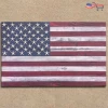 The American Store Starfish American Wooden Wall Flag - American Flag 4th Of July