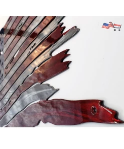 Onlineamericanstore Metal American Flag - Tattered American Flag- US- USA - Metal Wall Art - Wall Art