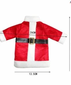 The American Store Christmas Red Wine Bottle Covers Clothes Bag With Hats Dinner Table Xmas Navidad Christmas Decorations For Home