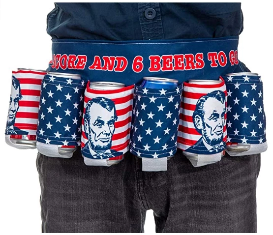 The American Store USA Americana Themed Beverage Holder Beer Belt Drink Holder Clothing Accessories 3 The American Store USA Americana Themed Beverage Holder Beer Belt Drink Holder Clothing Accessories