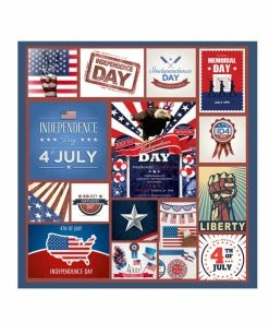 Onlineamericanstore 4th Of July Independence Day Printed Camping Blanket Decorative Quilt For Traveling Picnics Beach Trips Concerts Home Decor Patriotic Theme Party Supplies