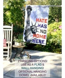 The American Store 4th Of July Flag, Fourth Of July Decoration, American Flag, Hate Has No Home Here, House Flag, Welcome Flag, Patriotic Home, Housewarming