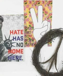 The American Store 4th Of July Flag, Fourth Of July Decoration, American Flag, Hate Has No Home Here, House Flag, Welcome Flag, Patriotic Home, Housewarming