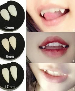 Alisa Craftdiy Store 5 Styles Horrific Fun Clown Dress Vampire Teeth Halloween Party Dentures Props Zombie Devil Fangs Tooth With Dental Gum