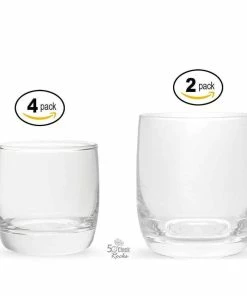 Casual Glasses 5 O'Clock Rocks 11 Oz Snifter, Perfect For Any Occasion (Set Of 2). Unique Glasses That Make A Great Gift Set Or Addition To Your Bareware.