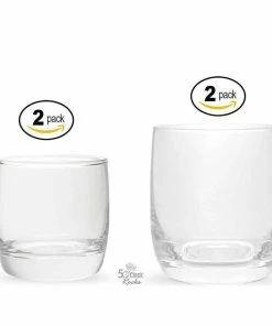 Casual Glasses 5 O'Clock Rocks 11 Oz Snifter, Perfect For Any Occasion (Set Of 2). Unique Glasses That Make A Great Gift Set Or Addition To Your Bareware.