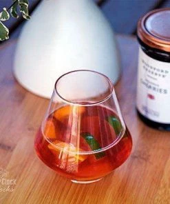 Casual Glasses 5 O'Clock Rocks 11 Oz Snifter, Perfect For Any Occasion (Set Of 2). Unique Glasses That Make A Great Gift Set Or Addition To Your Bareware.