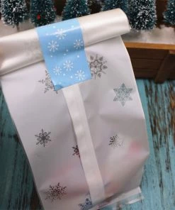 The American Store Christmas Gift Bag Collection 50 Pieces New Arrival Christmas Candy Bag Self Adhesive Gift Packing Bags For Party Home Decoration Bolsas Regalo Navidad