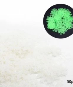 Online American Store 50PCS/set Christmas Decorations For Home Luminous Wall Sticker Snowflake Glow In The Dark Decal For Kids Baby Rooms