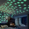 Online American Store 50PCS/set Christmas Decorations For Home Luminous Wall Sticker Snowflake Glow In The Dark Decal For Kids Baby Rooms
