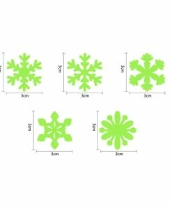 Online American Store 50PCS/set Christmas Decorations For Home Luminous Wall Sticker Snowflake Glow In The Dark Decal For Kids Baby Rooms