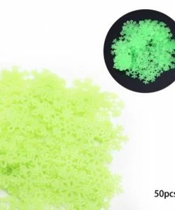 Online American Store 50PCS/set Christmas Decorations For Home Luminous Wall Sticker Snowflake Glow In The Dark Decal For Kids Baby Rooms