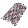 Onlineamericanstore Patriotic Theme Party Supplies 50pcs Star And Stripe Drinking Straws For 4th Of July Celebration Disposable Paper Straws For Independence Day Party