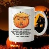 Moon Box Donald Trump Halloween Mug, Halloween Gifts, Trump Mug For Halloween, Funny Trumpkin Mug, Halloween Gift Ideas, 11oz, 15oz, Gift Casual Glasses